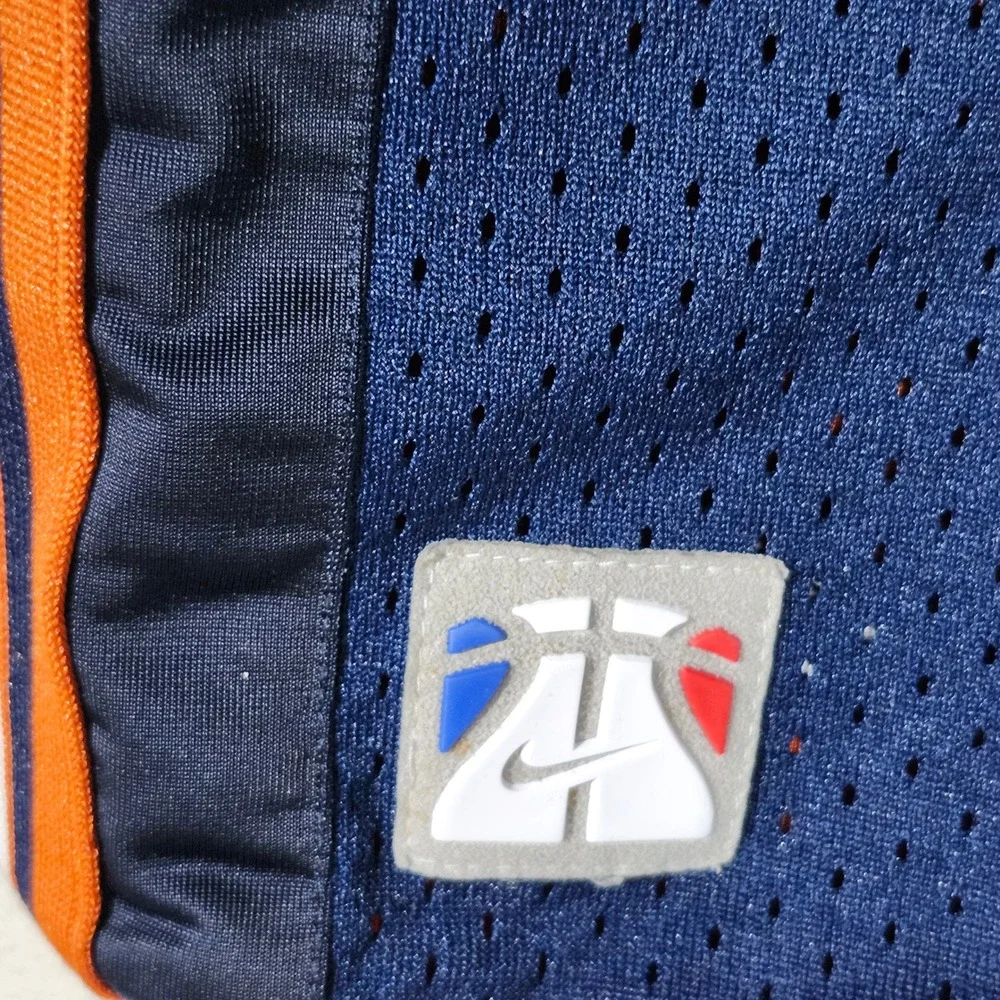 Nike Supreme Vintage Court‎ Basketball Shorts Mens Blue Orange Reversible Mesh M